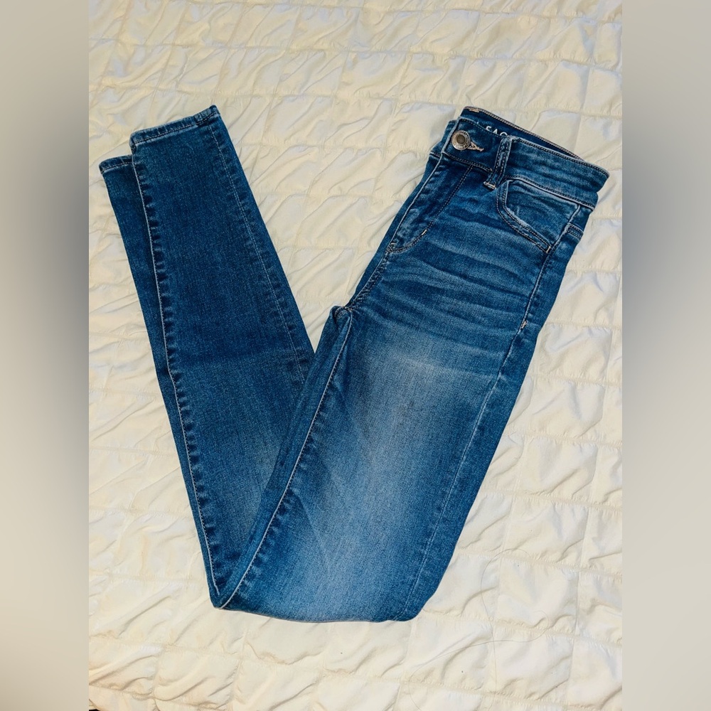 American Eagle Outfitters Women's Skinny Jeans in Blue